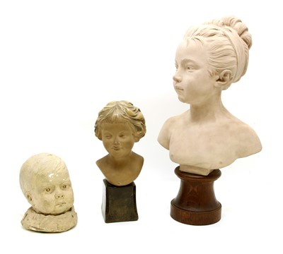 Lot 1406A - A French pottery bust