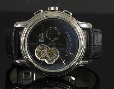 Lot 403 - A gentlemen's stainless steel Zenith 'El Primero ChronoMaster' automatic strap watch