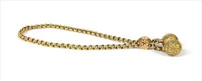 Lot 3 - A Victorian gold bracelet