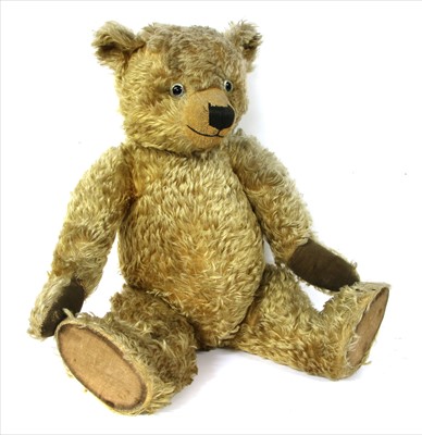 Lot 115 - A golden mohair teddy bear