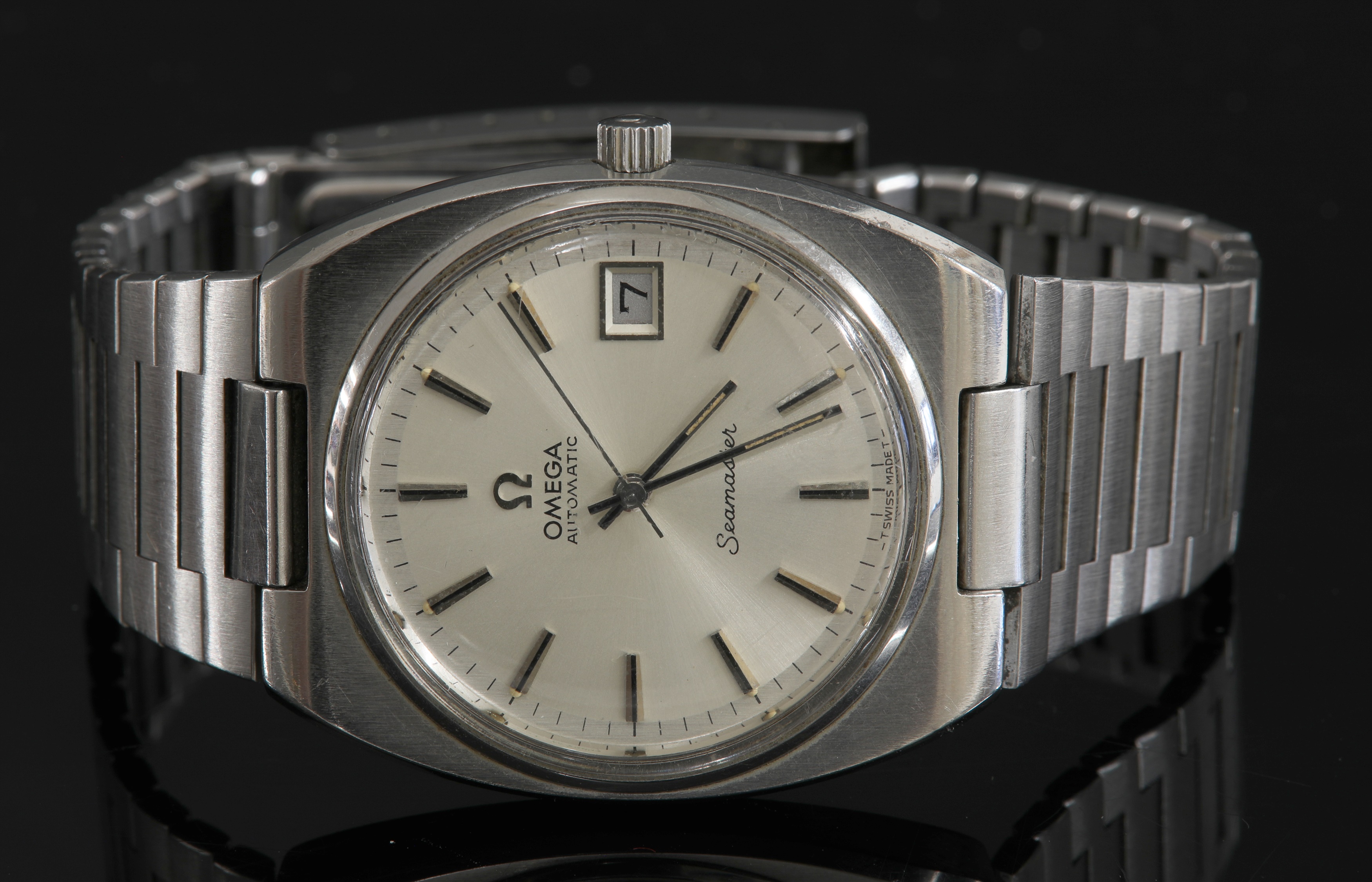Omega Vintage Seamaster, A Stainless Steel Automatic Wristwatch With Date  And Bracelet Available For Immediate Sale At Sotheby's