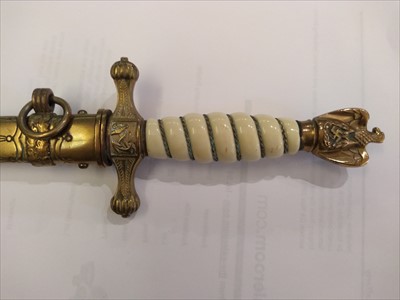 Lot 87 - A Kriegsmarine naval officer's dagger