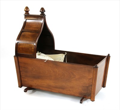 Lot 742A - A 19th century mahogany rocking cradle