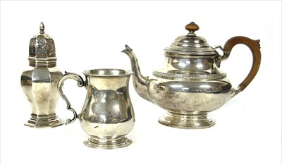 Lot 69 - Three silver items, comprising a teapot, by S Ltd. Birmingham