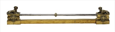 Lot 748 - A brass fender front