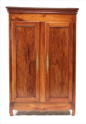 Lot 765 - A French cherrywood armoire