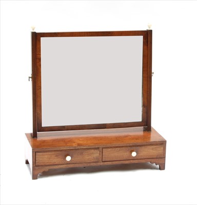 Lot 534 - A Regency mahogany dressing table mirror