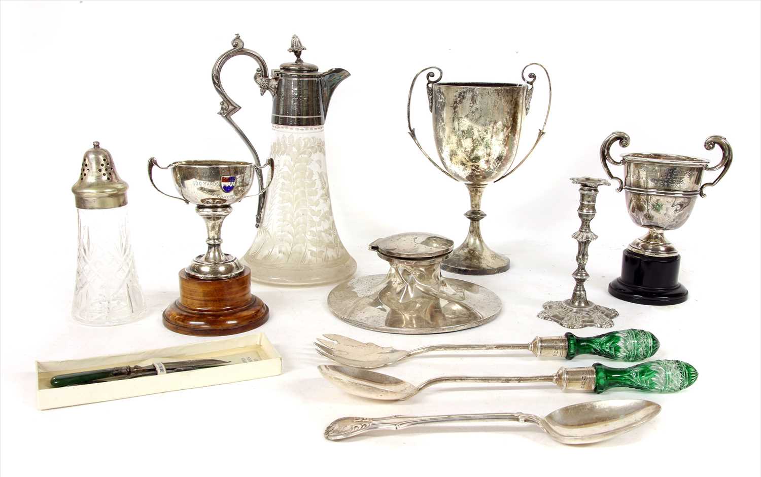 Lot 43 - Silver and silver plated items