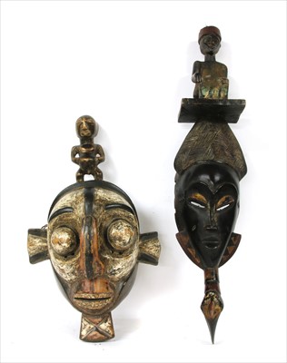 Lot 445 - Two African tribal masks