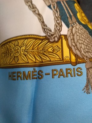 Lot 242 - An Hermès Scarf, 'Grand Uniforme'