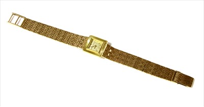 Lot 138 - A ladies’ 18ct gold Jaeger-LeCoultre mechanical watch