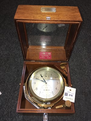Lot 216 - An eight-day marine chronometer