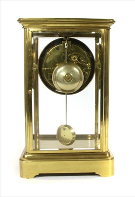 Lot 152 - A four glass mantel clock