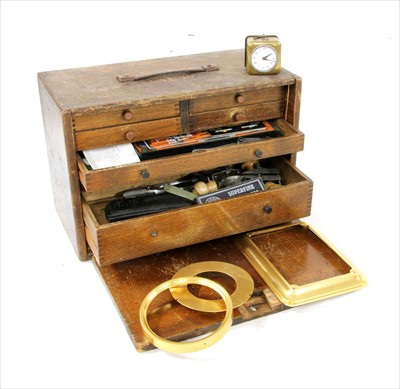 Lot 524A - A collection of clock maker's tools