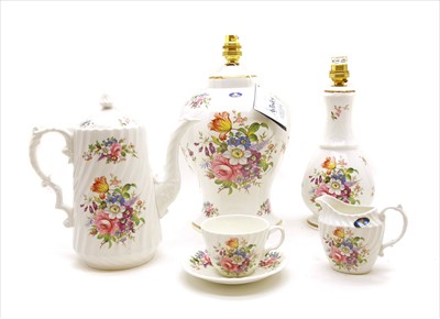 Lot 447 - A collection of Aynsley 'Howard Sprays' teawares