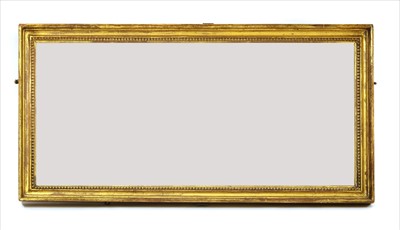 Lot 658 - An antique gilt mirror having bevelled plate