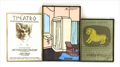 Lot 575 - A group of gallery posters to include a Georges Braque example for Maeght
