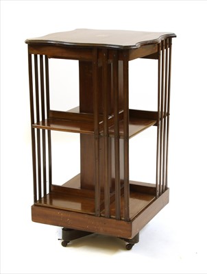 Lot 711 - An Edwardian revolving bookcase