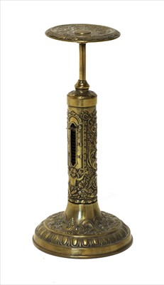 Lot 1159 - A brass candlestick postal scale