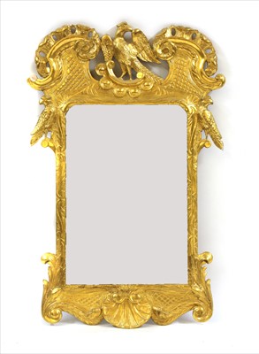 Lot 952 - A George II style giltwood wall mirror