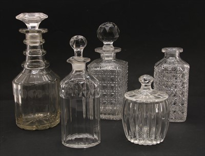 Lot 191 - Fourteen decanters and stoppers