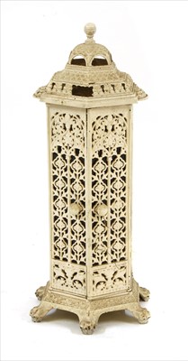 Lot 755 - A Victorian cast iron conservatory heater