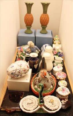 Lot 168 - Decorative pottery and porcelain ornaments