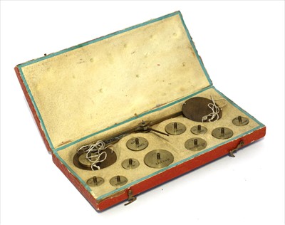 Lot 1209 - A cased German coin scale