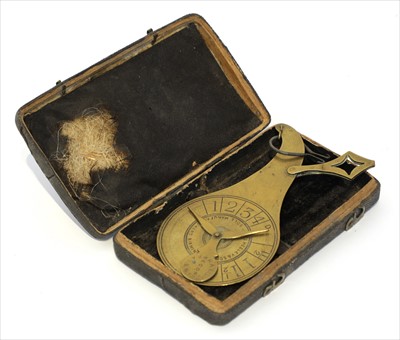 Lot 1211 - A brass Hall's second patent pendulum scale