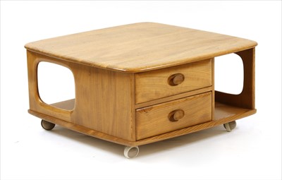 Lot 709 - An Ercol elm 'Pandora' box coffee table