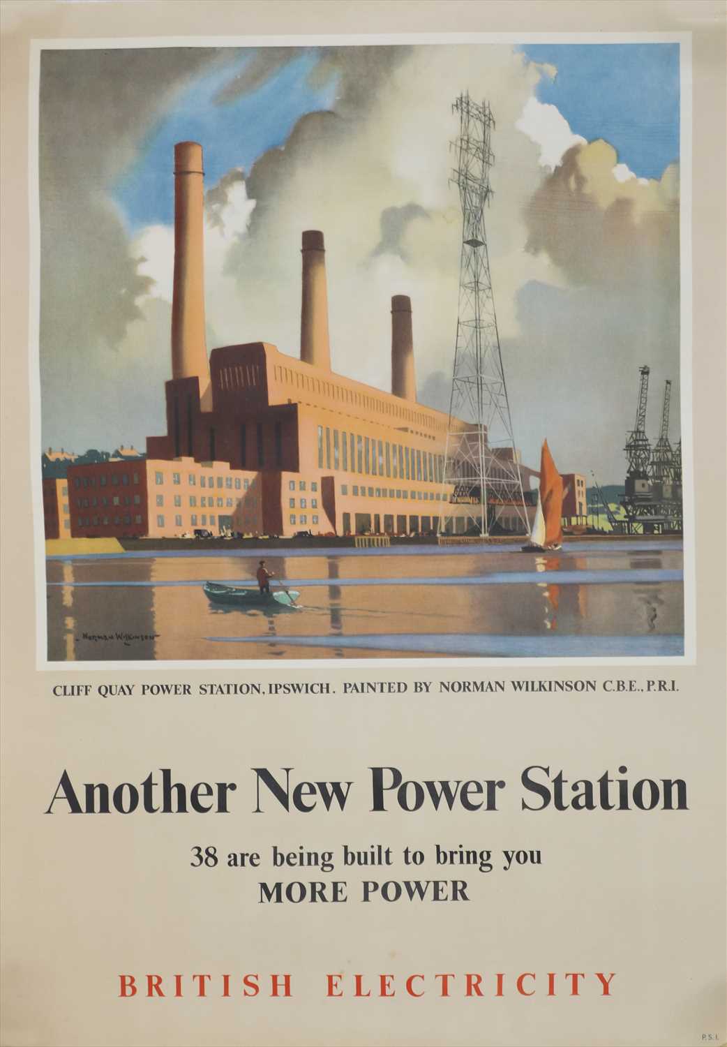 Lot 358 - IPSWICH POWER STATION POSTER