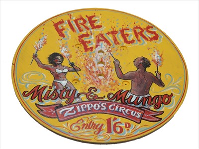Lot 21 - FIRE EATERS SIGN