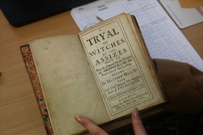 Lot 40 - RARE TRYAL OF WITCHES BOOK
