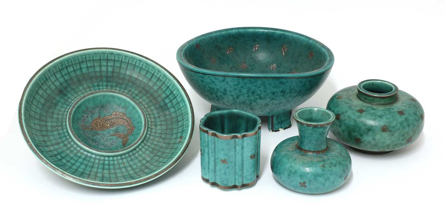 Lot 238 - A collection of Gustavsberg 'Argenta' ware