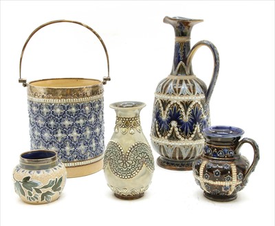 Lot 174 - A collection of Doulton and Doulton Lambeth stonewares