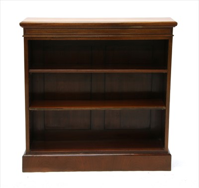 Lot 749 - A mahogany open bookcase