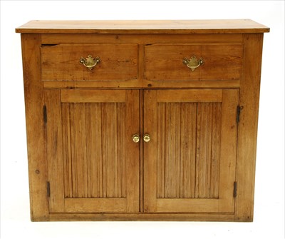 Lot 703 - A late 19th century pine dresser