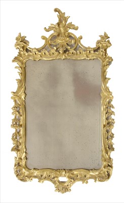 Lot 891 - A pair of George III-style giltwood wall mirrors