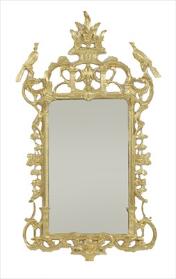 Lot 638 - A giltwood wall mirror