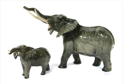 Lot 403 - A large Beswick model of an elephant