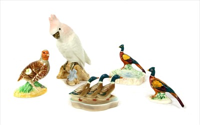 Lot 443 - A Royal Dux cockatoo