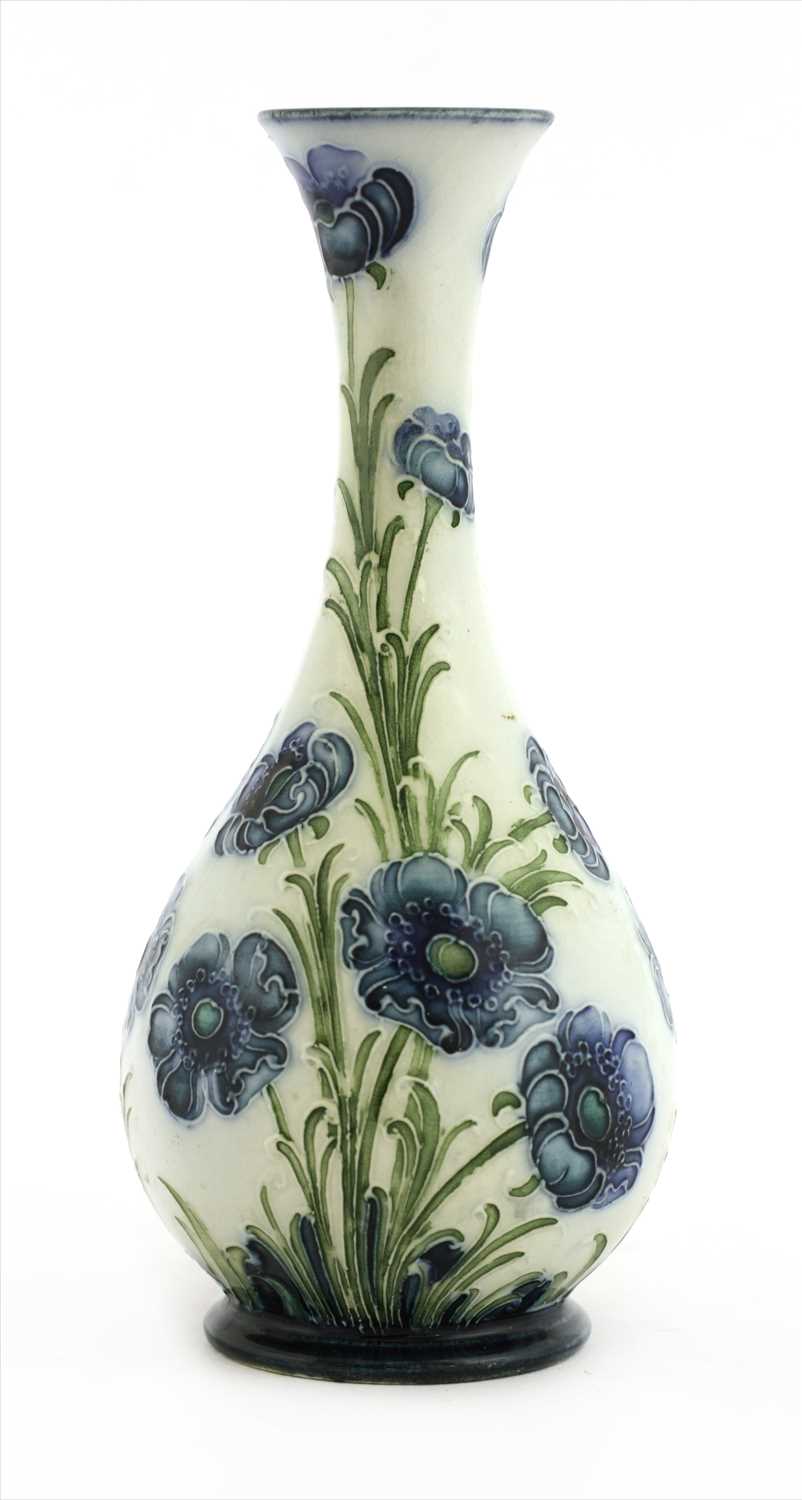 Lot 50 - Two William Moorcroft MacIntyre 'Blue Poppy' vases