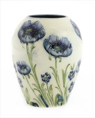 Lot 50 - Two William Moorcroft MacIntyre 'Blue Poppy' vases
