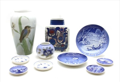 Lot 528 - A collection of Royal Copenhagen and other pottery