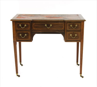 Lot 788 - An Edwardian inlaid mahogany writing table