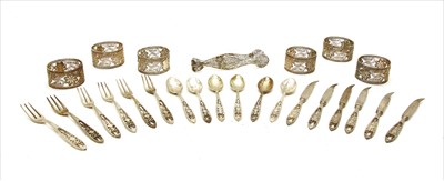 Lot 218 - A collection of silver filigree items