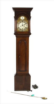 Lot 486 - A George III mahogany cased eight day longcase clock