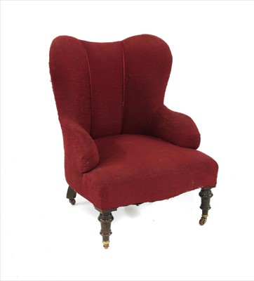 Lot 782 - A Victorian mahogany armchair