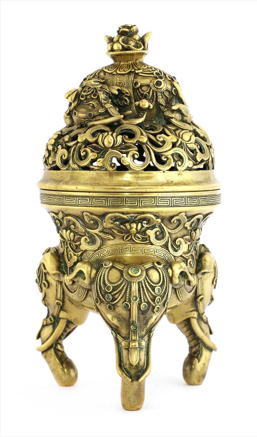 Lot 73 - A Chinese bronze incense burner