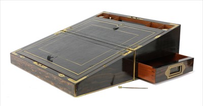 Lot 82 - A coromandel and brass-bound box
